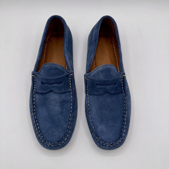 Allen Edmonds Super Sport Penny Loafer Men\'s Size 8 Denim Blue Suede main image 8